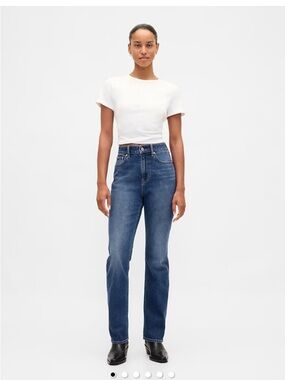 Gap Curvy High Rise ‘90s slim straight jeans
